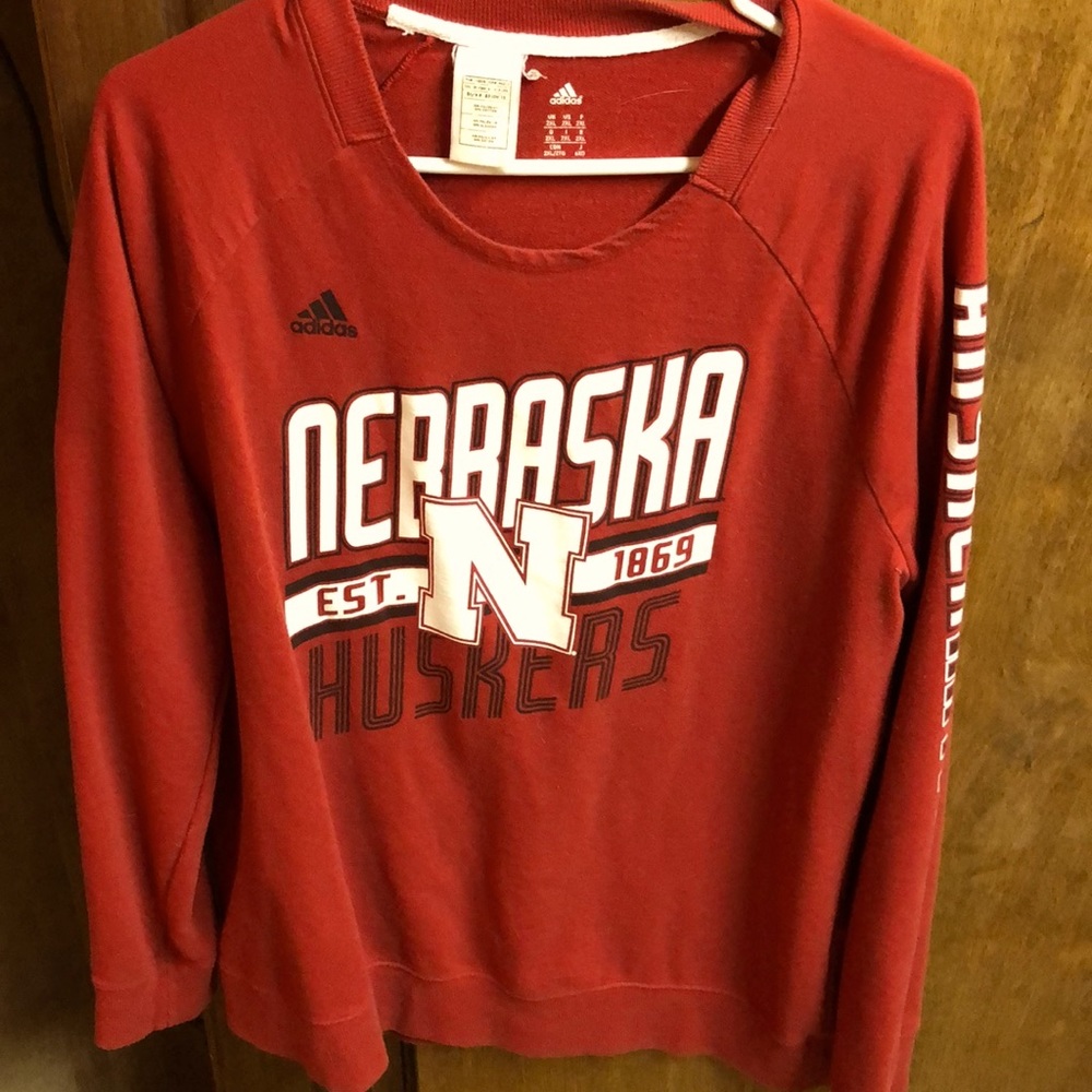 Nebraska Husker Adidas woman’s crew